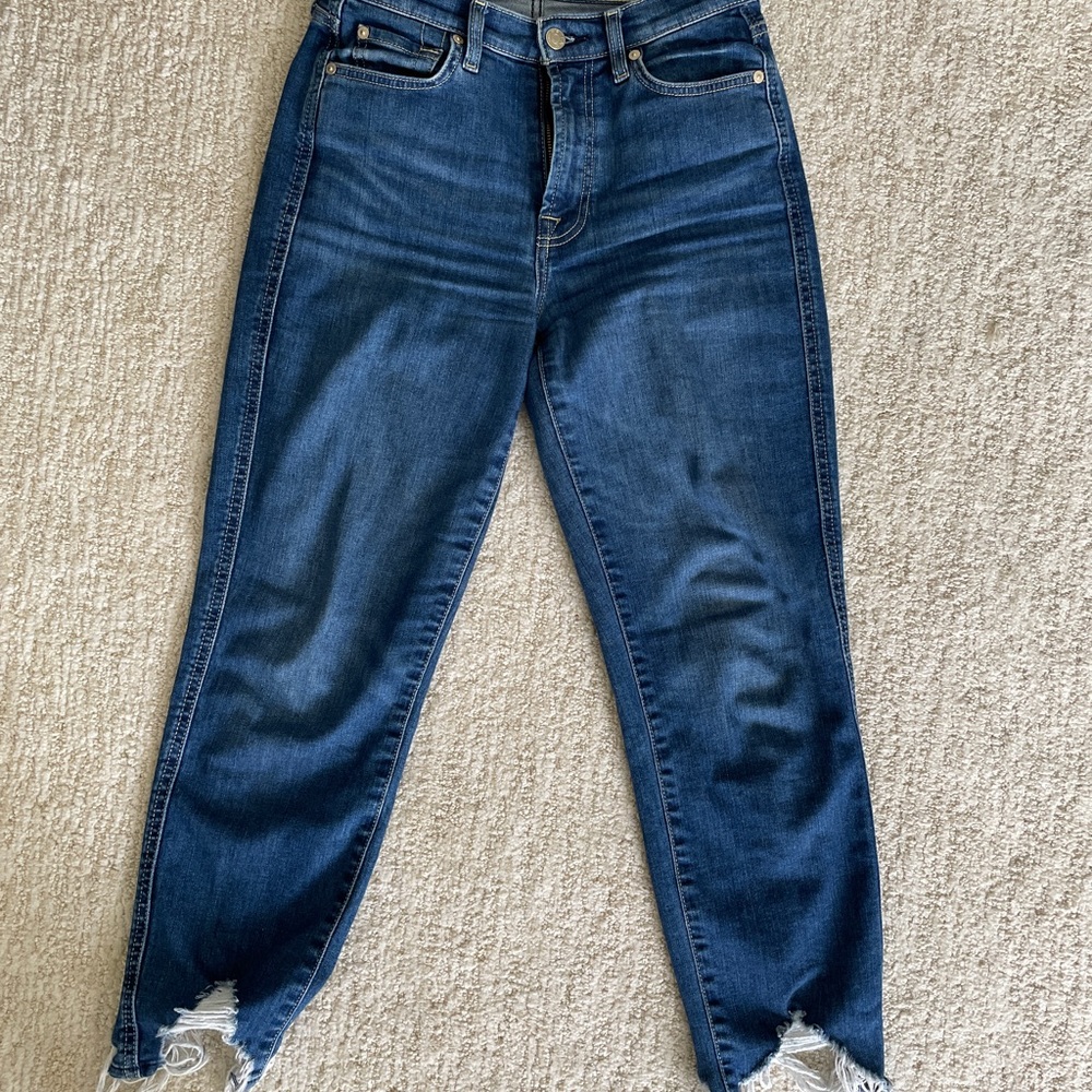 Seven Jeans High Waist Cropped Straight